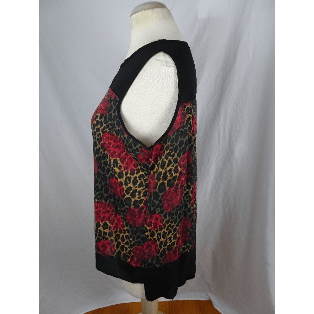 Signature Collection Women Roses Blouse Size L - Picture 4 of 10